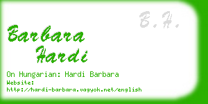 barbara hardi business card